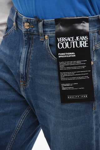 JEANS COUTURE Dark Wash Slim Fit Denims 18cm