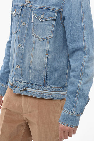 Delavè Denim Jacket with Bottom Zip