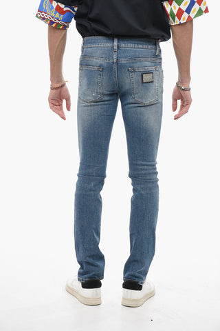 Mid Wash Skinny Fit Denims 15cm