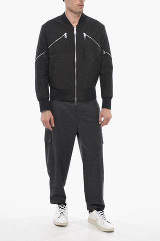 Bomber Slim Fit con Chiusura Zip