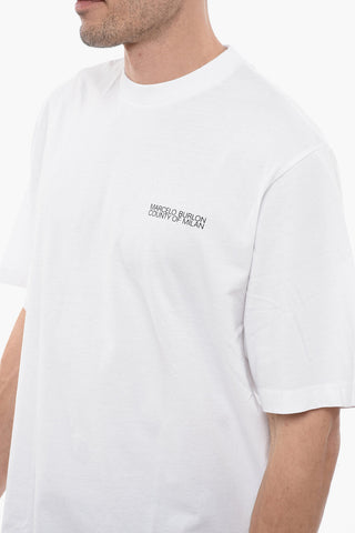 T-shirt TEMPERA Oversized con Stampa a Contrasto