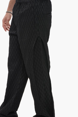 Jacquard Fabric MAKENI Pants with Drawstring Waist