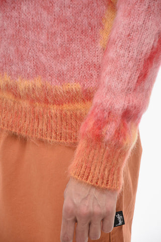 PETER DOIG X DIOR Crew Neck Mohair Blend Pullover