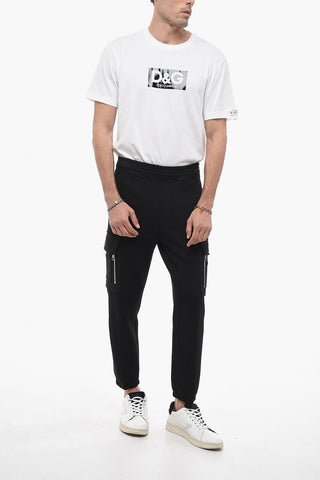 Skinny Fit Neoprene Cargo Joggers