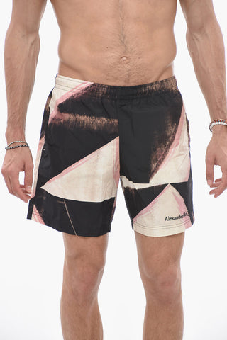Nylon DOUBLE DIAMOND Swim Shorts