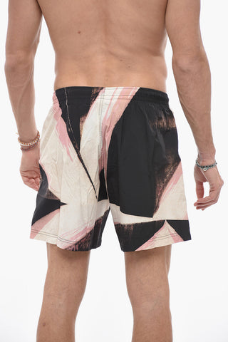 Nylon DOUBLE DIAMOND Swim Shorts