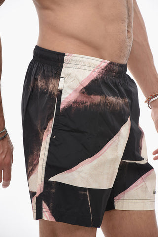 Nylon DOUBLE DIAMOND Swim Shorts