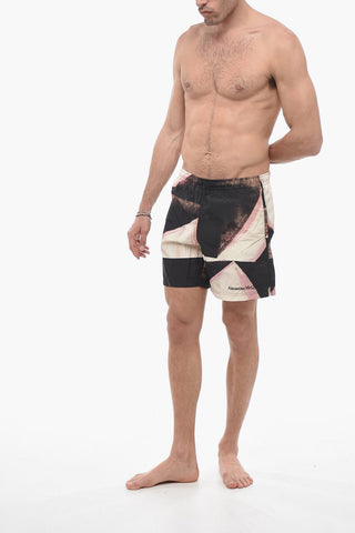 Nylon DOUBLE DIAMOND Swim Shorts