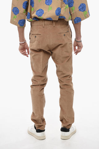 Corduroy Chinos Pants with Belt Loops
