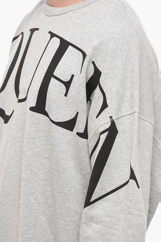Brushed Oversized Sweatshirt with Logo Print