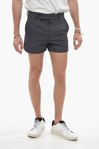 Jacquard Fabric Slim Fit Shorts