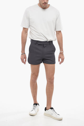 Jacquard Fabric Slim Fit Shorts