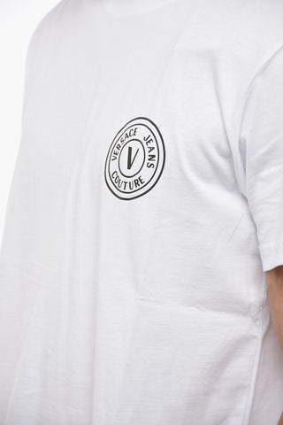 JEANS COUTURE Crew Neck T-Shirt with Printed Emblem
