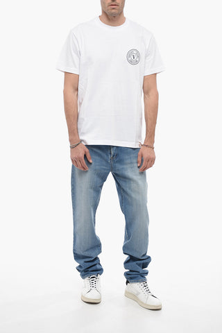 JEANS COUTURE Crew Neck T-Shirt with Printed Emblem