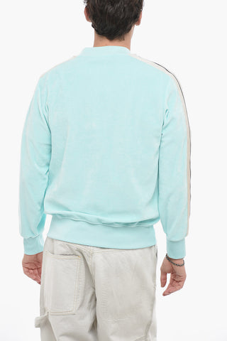 Chenille Zipped Sweatshirt with Embroidered Logo