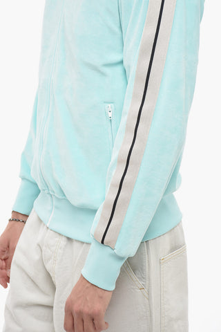 Chenille Zipped Sweatshirt with Embroidered Logo