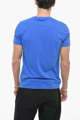 Solid Color AUGUSTINE Crew-neck T-Shirt with Front Print