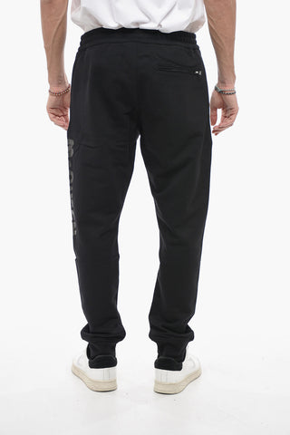 Brushed Cotton Sweatpants with LIQUID Ton su Ton Print