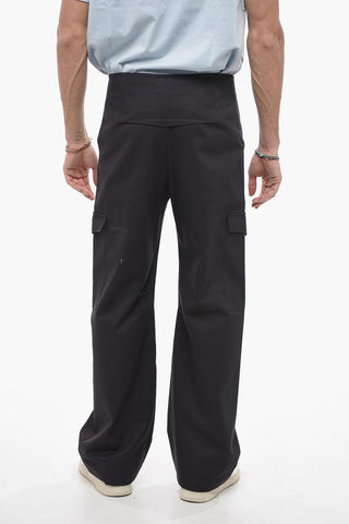 Pantaloni Cargo in Twill di Cotone 