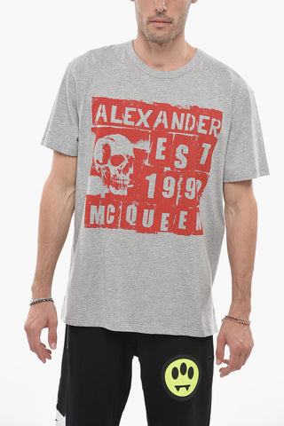 Cotton T-shirt with Contrasting Graphic Print