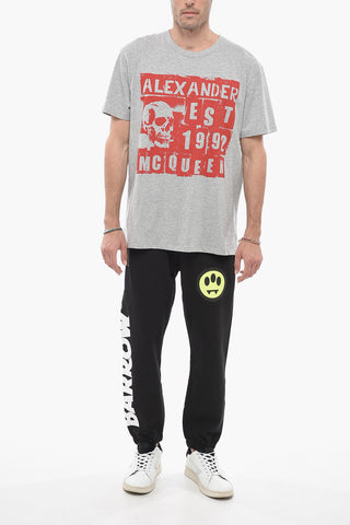 Cotton T-shirt with Contrasting Graphic Print