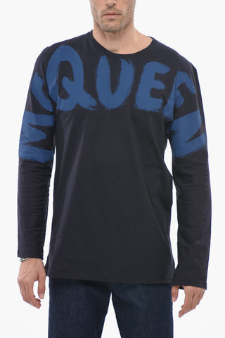 Long-sleeved T-shirt with Logo Print