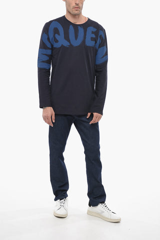 Long-sleeved T-shirt with Logo Print