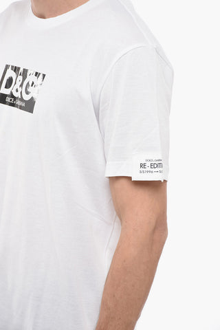 RE-EDITION Printed T-shirt with Logo Patch