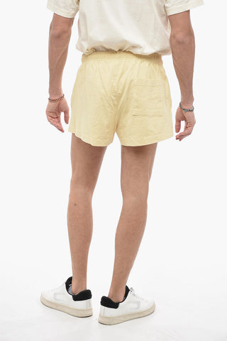 Shorts in Cotone con Elastico in Vita