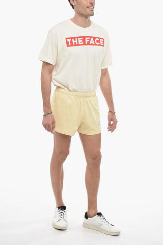 Shorts in Cotone con Elastico in Vita