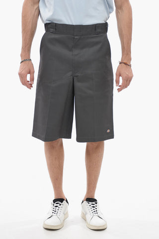Solid Color Loose Fit Shorts with Belt Loops