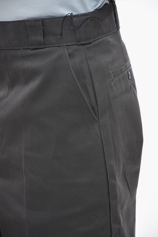 Solid Color Loose Fit Shorts with Belt Loops