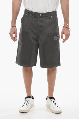 COUTURE Cotton Shorts with Belt Loops