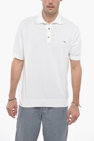 Polo in Cotone con Logo Ricamato