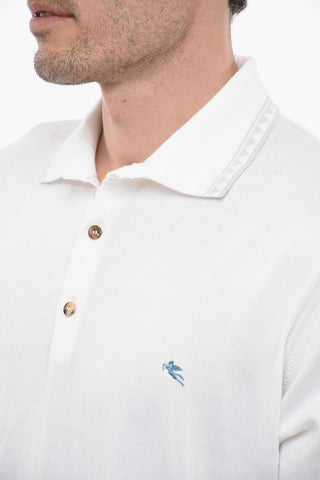 Polo in Cotone con Logo Ricamato