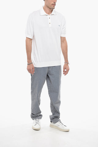 Polo in Cotone con Logo Ricamato