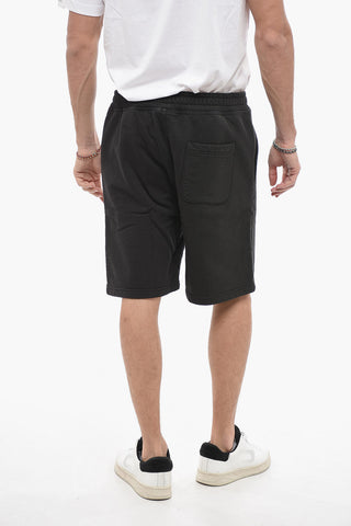 Shorts in Cotone Felpato STOCK Con Elastico in Vita
