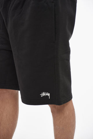 Shorts in Cotone Felpato STOCK Con Elastico in Vita