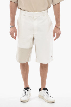Two-Tone Loose Fit Shorts with Belt Loops