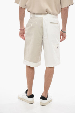 Two-Tone Loose Fit Shorts with Belt Loops