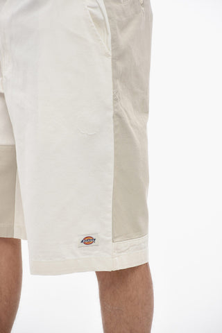 Two-Tone Loose Fit Shorts with Belt Loops