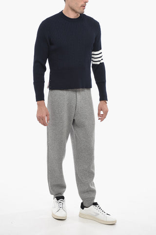 Crew Neck BABY CABLE Aran Cotton Sweater