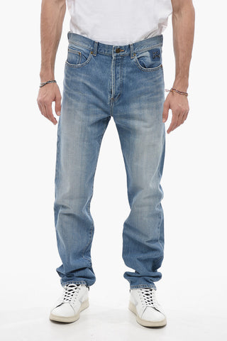 Jeans Regular Fit in Denim Delavè 20cm
