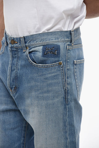 Jeans Regular Fit in Denim Delavè 20cm