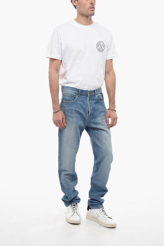 Jeans Regular Fit in Denim Delavè 20cm