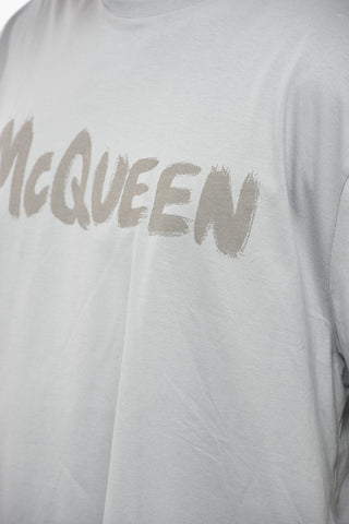 T-Shirt Girocollo in Cotone con Logo Stampato