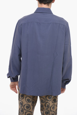 Silk Saharan Shirt with Standard Collar