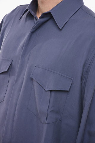 Silk Saharan Shirt with Standard Collar