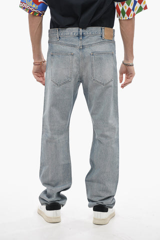 Jeans Straight Fit in Denim Stone Washed 21cm