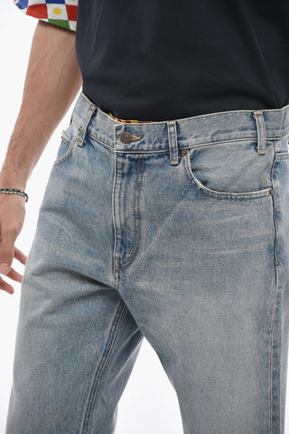 Jeans Straight Fit in Denim Stone Washed 21cm